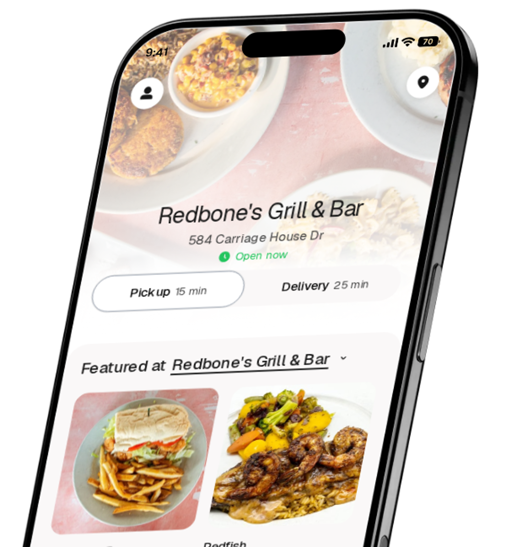 Redbone's Grill & Bar app preview
